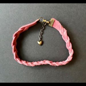 Pink Suede Bracelet